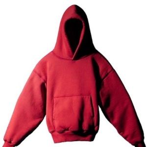 GAP YEEZY HOODIE MENS - RED SMALL